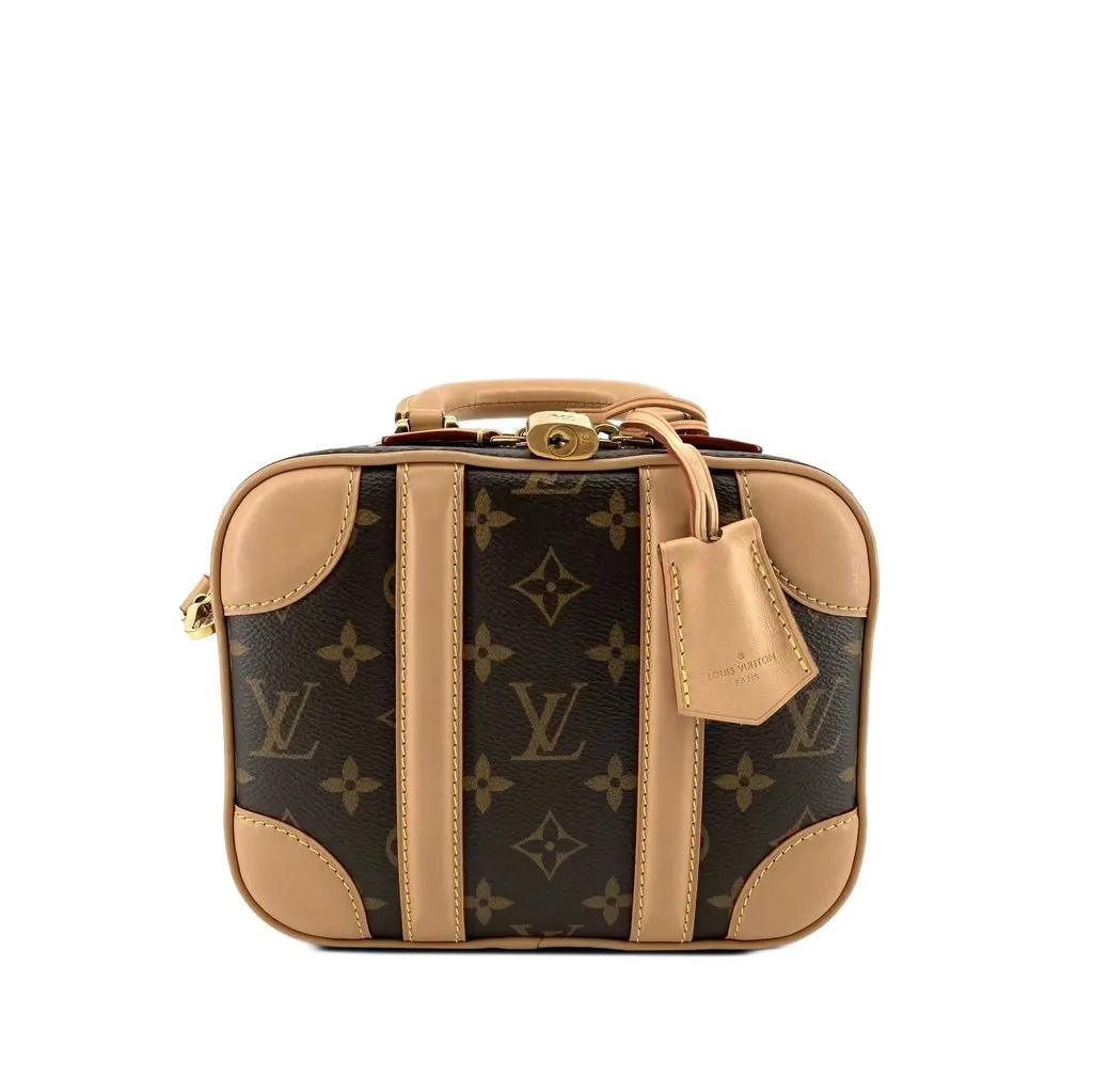 Louis Vuitton Monogram Valisette PM Brown Canvas Good - Front View