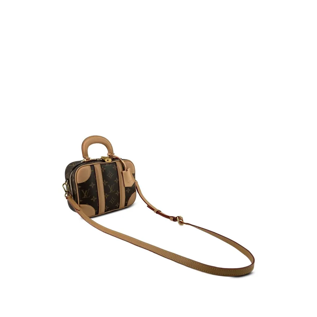 Louis Vuitton Monogram Valisette PM Brown Canvas Good - Back View