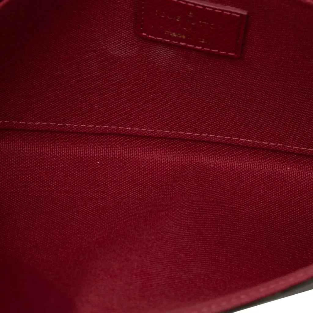 Louis Vuitton Monogram Pochette Felicie Brown Good - Model View