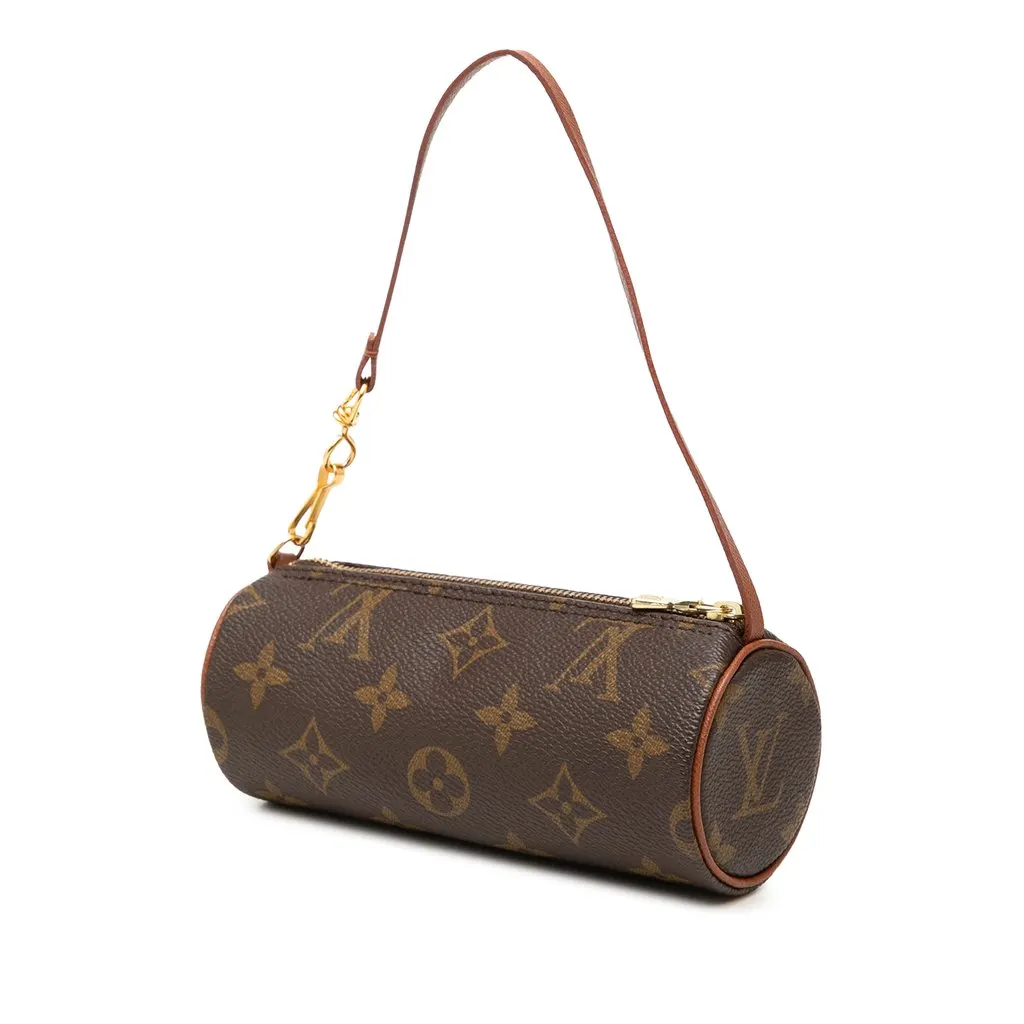 Louis Vuitton Monogram Papillon Pochette Brown Canvas Very good - Back View
