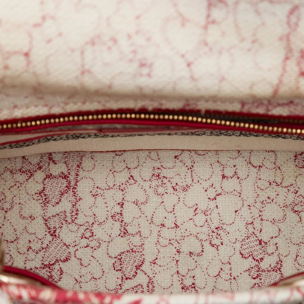 Dior DiorAmour Medium Embroidered Canvas Royale Lady D Lite Red Canvas Very good - Model View