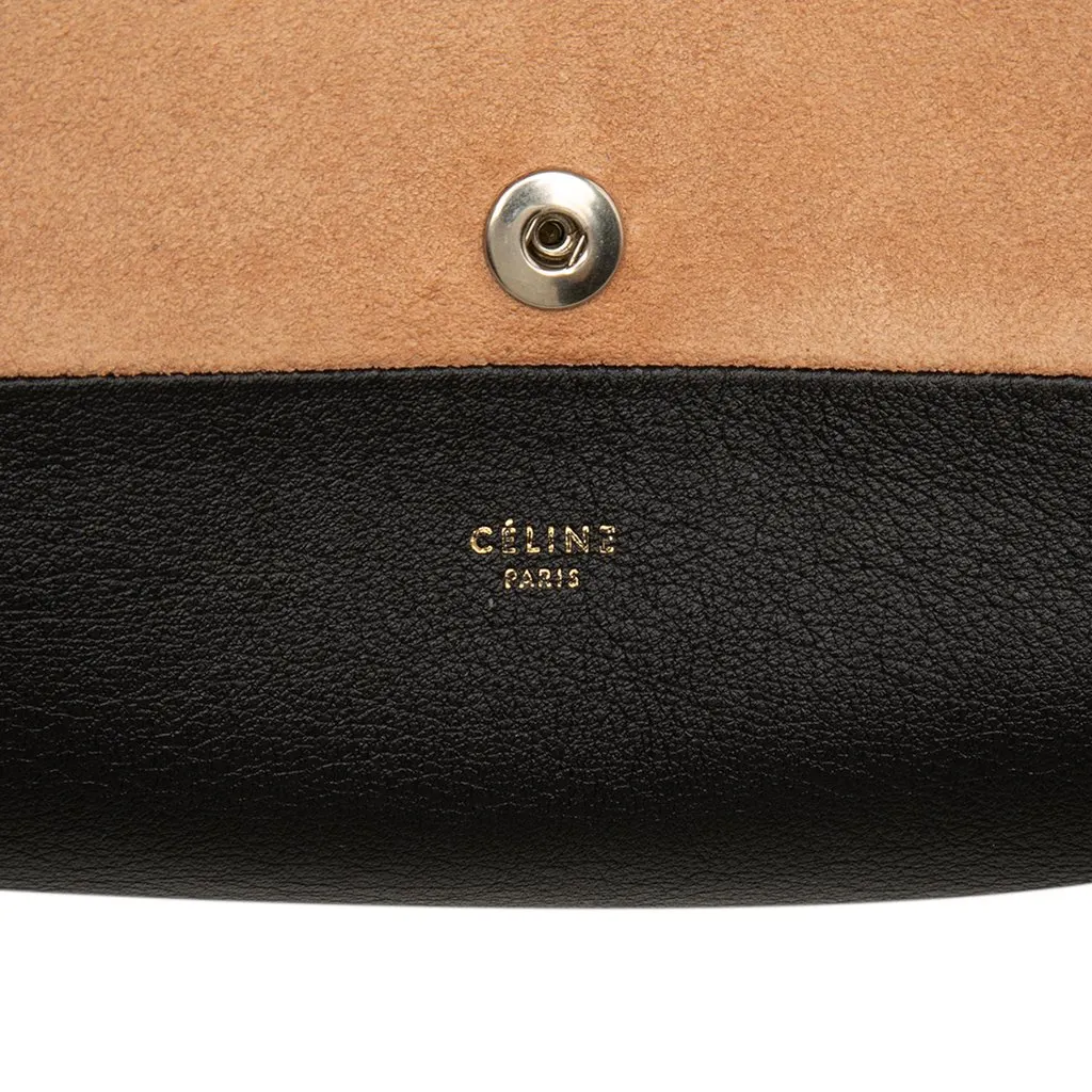 Celine Bicolor Leather All Soft Pouch Brown Leather Very good - Box View