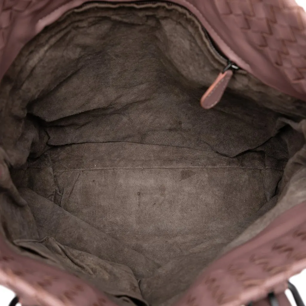 Bottega Veneta Nappa Intrecciato Tote Pink Leather Very good - Model View