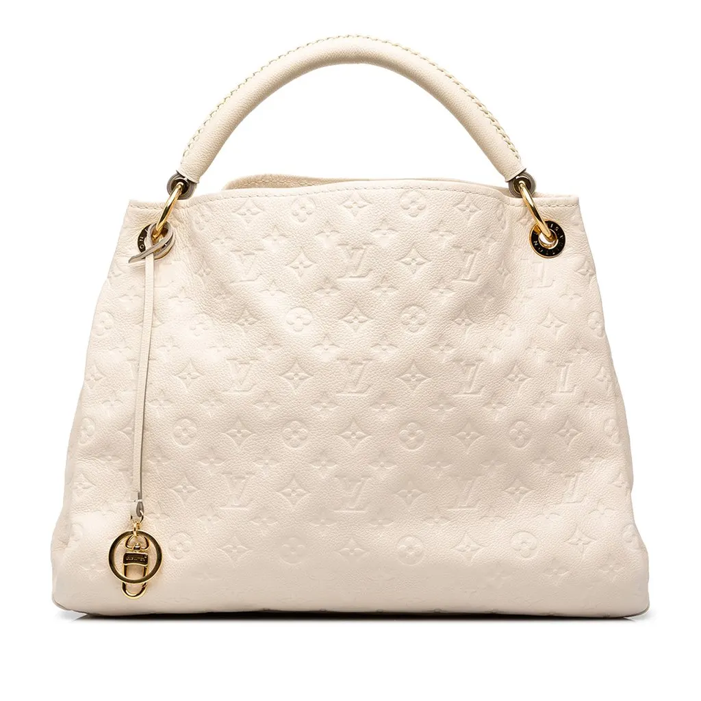 Louis Vuitton Monogram Empreinte Artsy MM White Leather Very good - Front View
