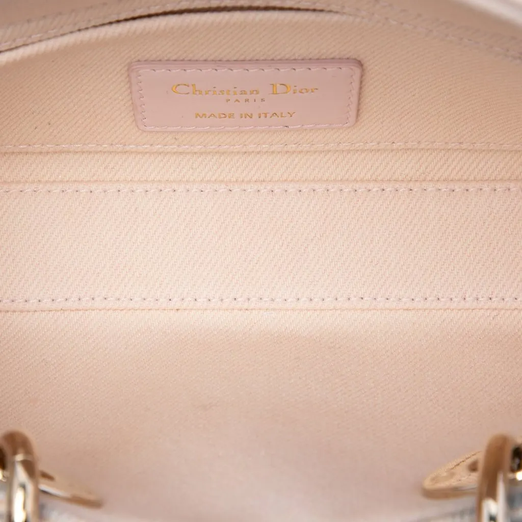 Dior Small Denim Macrocannage Lady D Joy Pink Very good - Model View