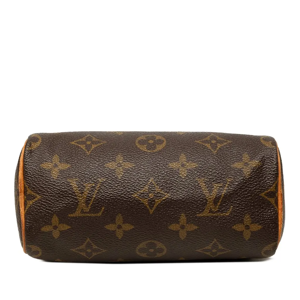 Louis Vuitton Monogram Nano Speedy Dating Brown Canvas Very good - Inside View