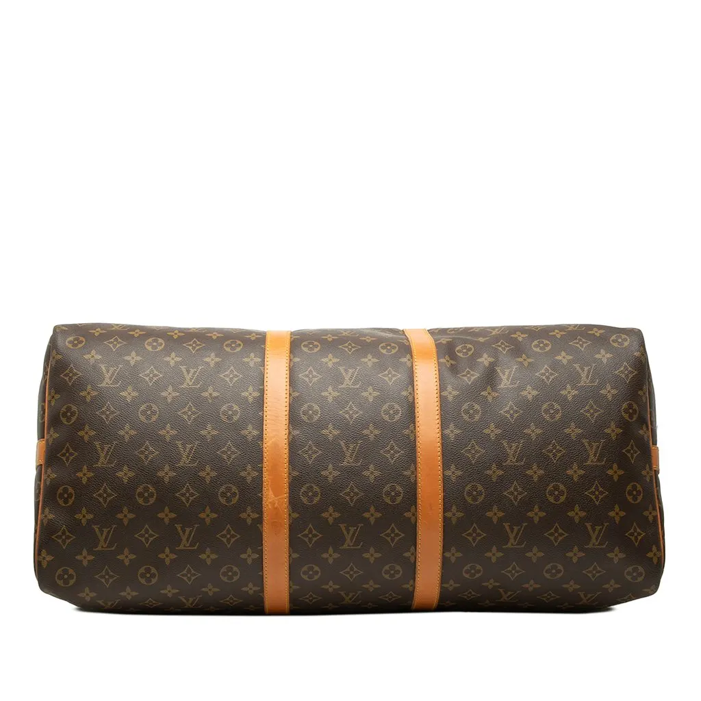 Louis Vuitton Monogram Keepall Bandouliere 60 Brown Good - Inside View