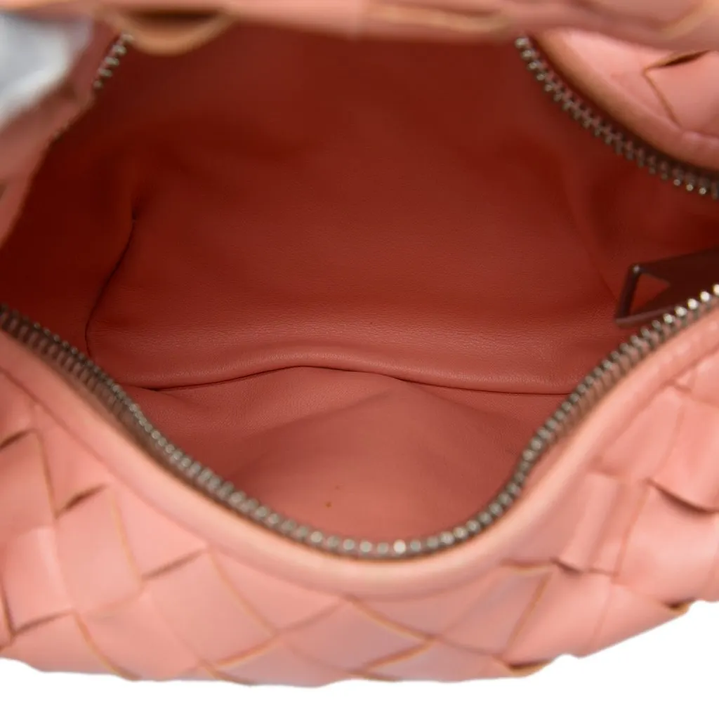 Bottega Veneta Mini Nappa Intrecciato Jodie Pink Leather Very good - Model View