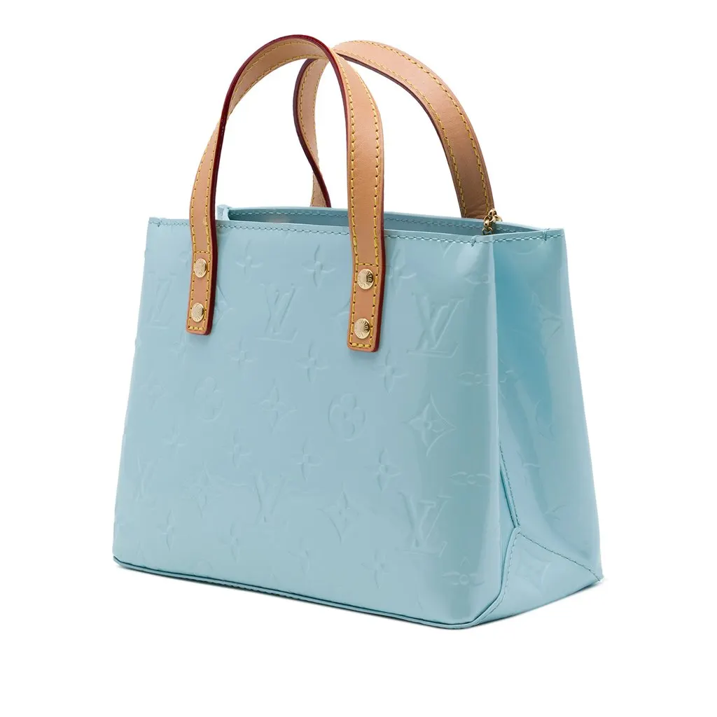 Louis Vuitton Monogram Vernis Reade PM Blue Leather Very good - Back View