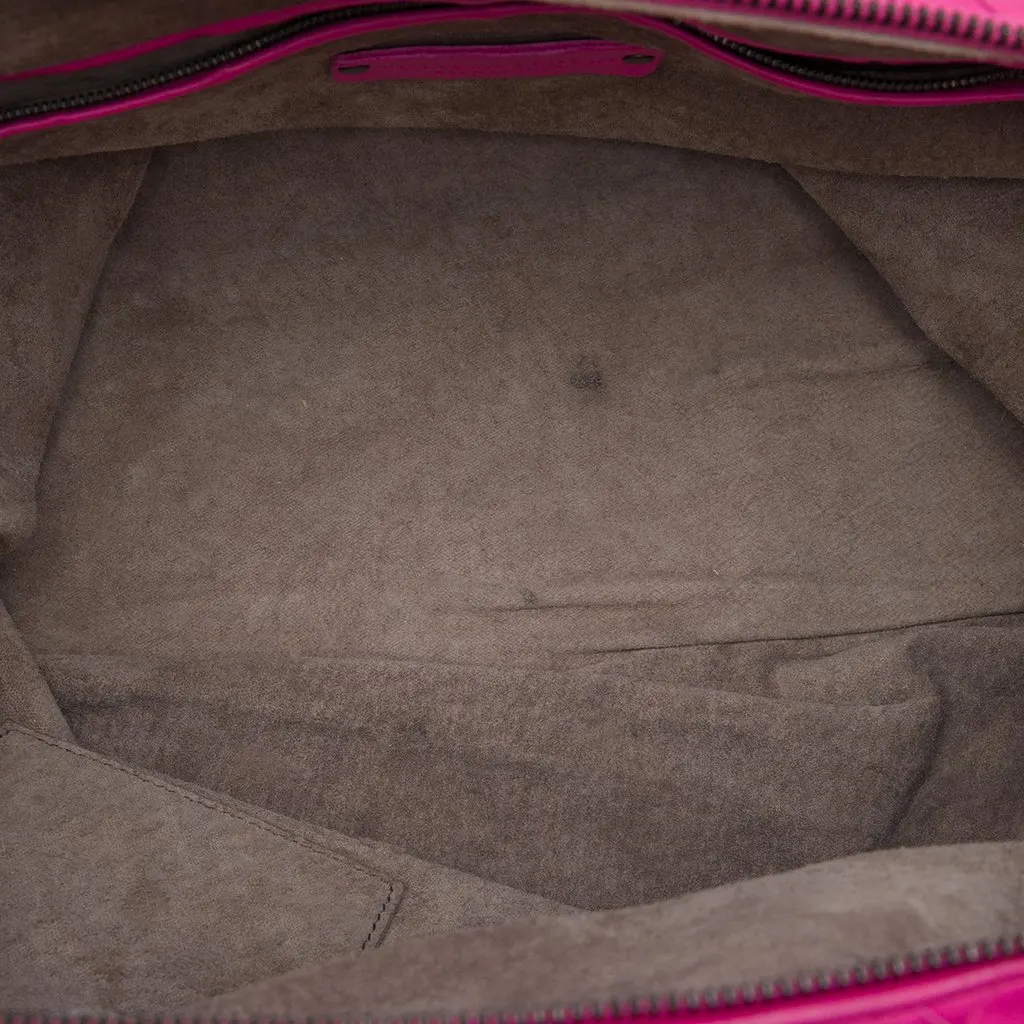 Bottega Veneta Medium Nappa Intrecciato Convertible Tote Pink Leather Very good - Model View