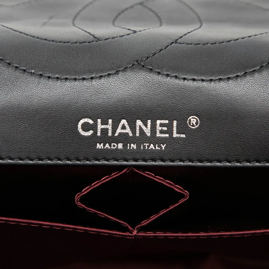 Chanel Jumbo Patent Embossed Lucky Symbols Flap Black Leather Very good - Box View