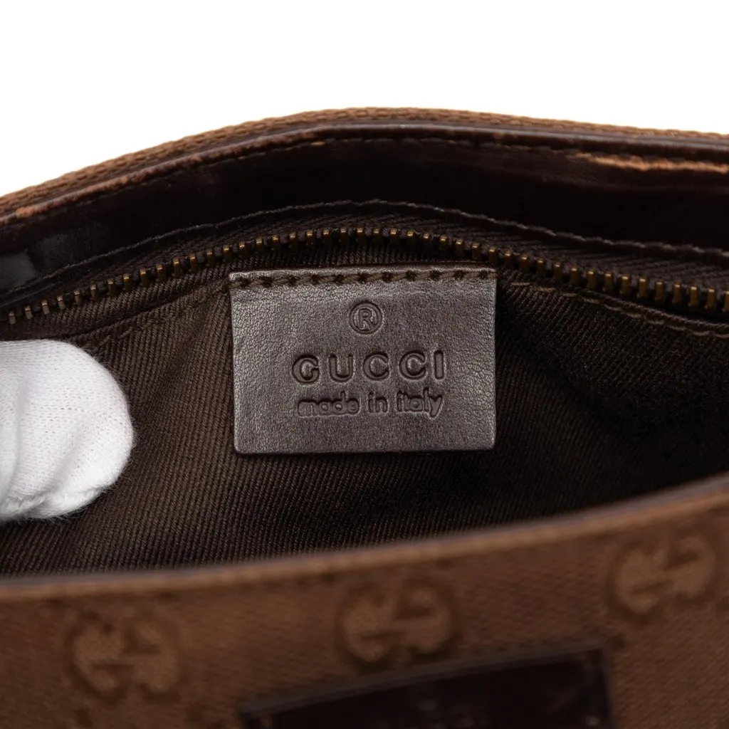 Gucci GG Canvas Handbag Brown Very good - Box View