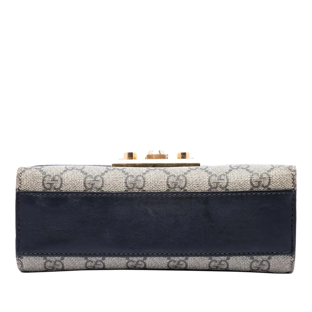Gucci Small GG Supreme Padlock Crossbody Beige Very good - Inside View