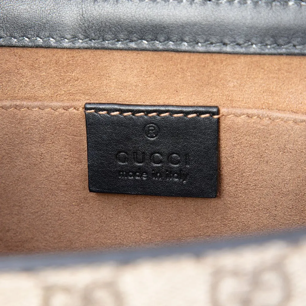 Gucci Small GG Supreme Padlock Crossbody Beige Very good - Box View