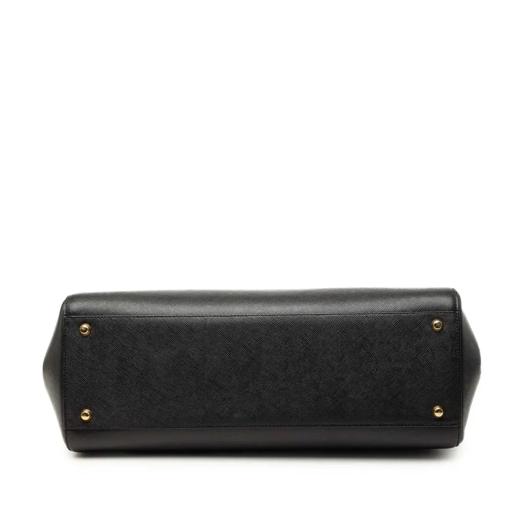 Burberry Leather Handbag Black Leather Very good - Inside View