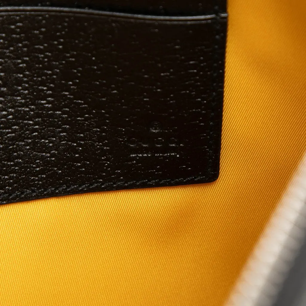 Gucci GG Nylon Off The Grid Clutch Yellow Polyamide Very good - Box View