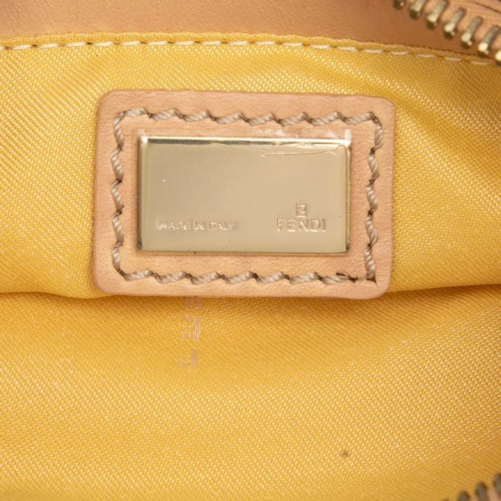 Fendi Zucchino Canvas Pochette Pink Canvas Good - Box View