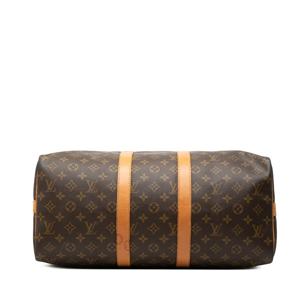 Louis Vuitton Monogram Keepall Bandouliere 45 Brown Canvas Very good - Inside View