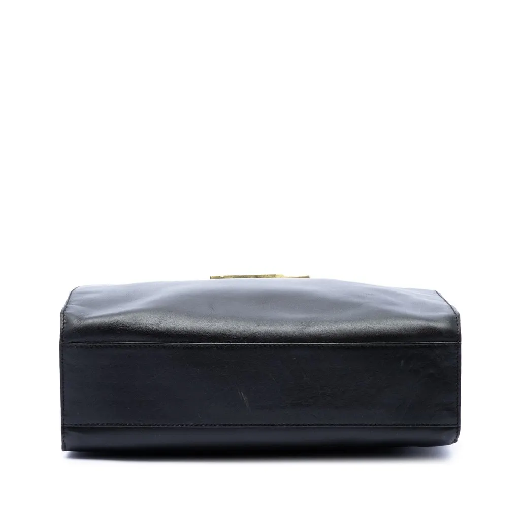 Gucci Calfskin Handbag Black Leather Very good - Inside View