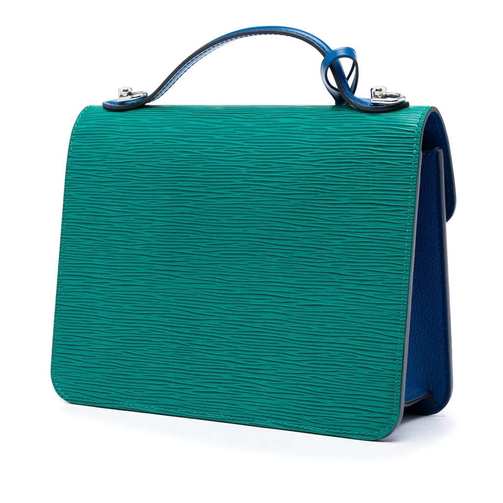 Louis Vuitton Multicolor Epi Neo Monceau Green Leather Very good - Back View