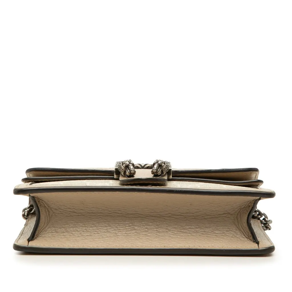 Gucci Mini GG Supreme Dionysus Crossbody Beige Canvas Very good - Inside View