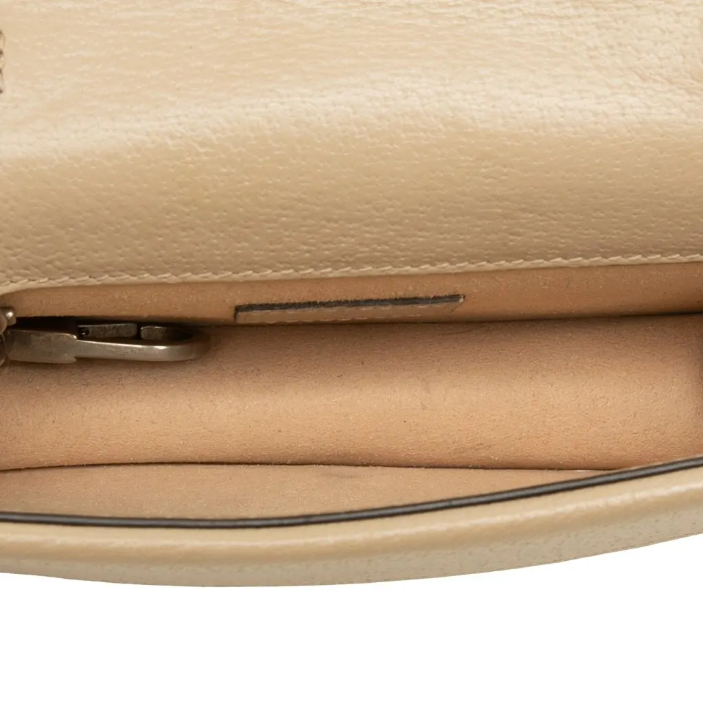 Gucci Mini GG Supreme Dionysus Crossbody Beige Canvas Very good - Model View