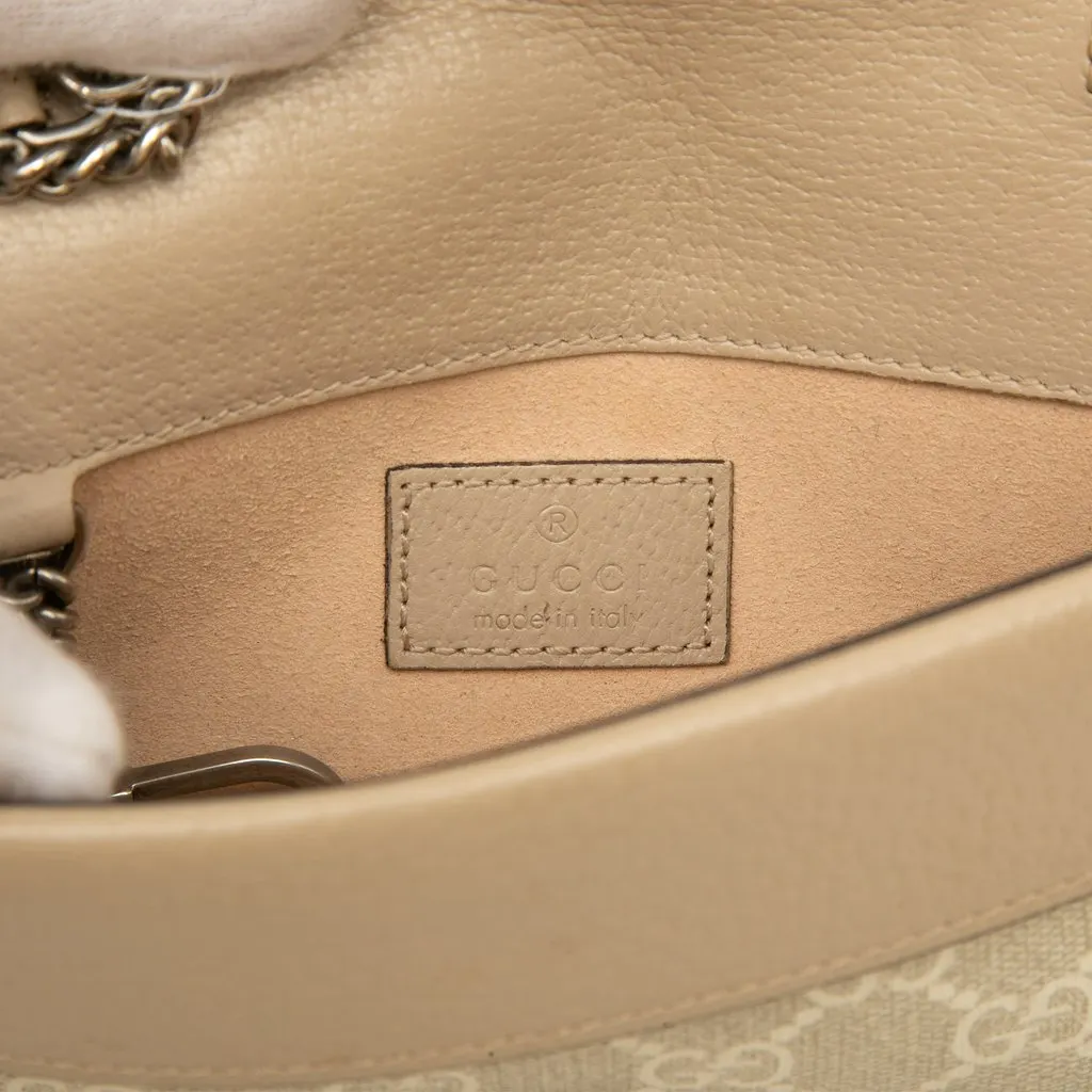 Gucci Mini GG Supreme Dionysus Crossbody Beige Canvas Very good - Box View