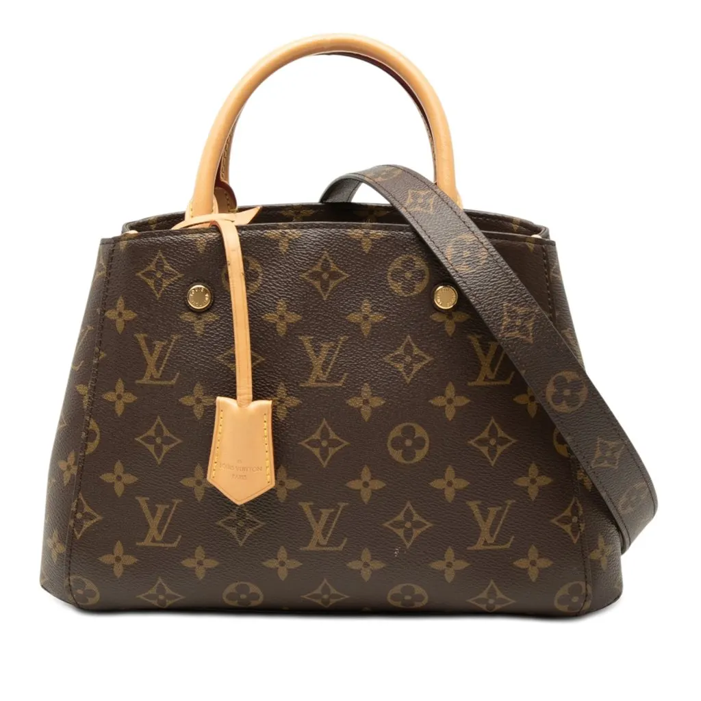 Louis Vuitton Monogram Montaigne BB Brown Very good - Front View