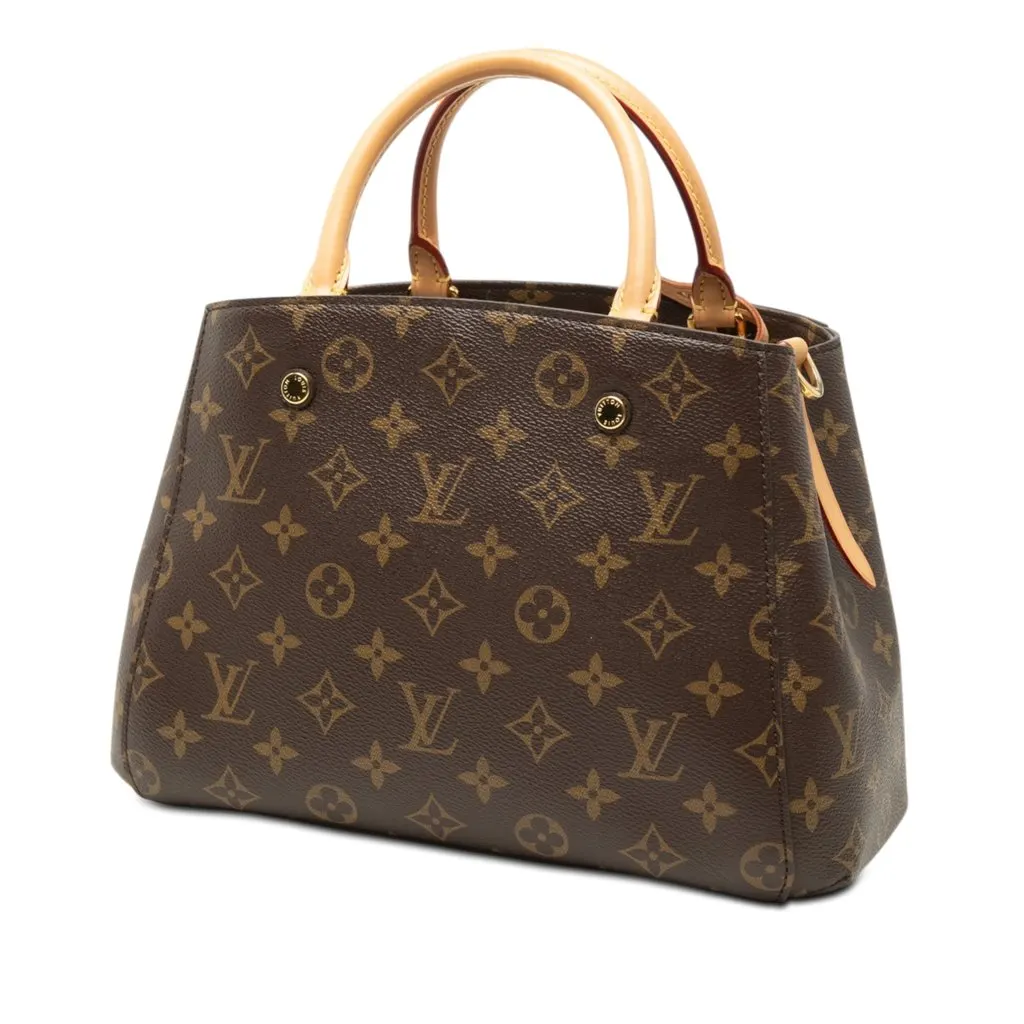 Louis Vuitton Monogram Montaigne BB Brown Very good - Back View
