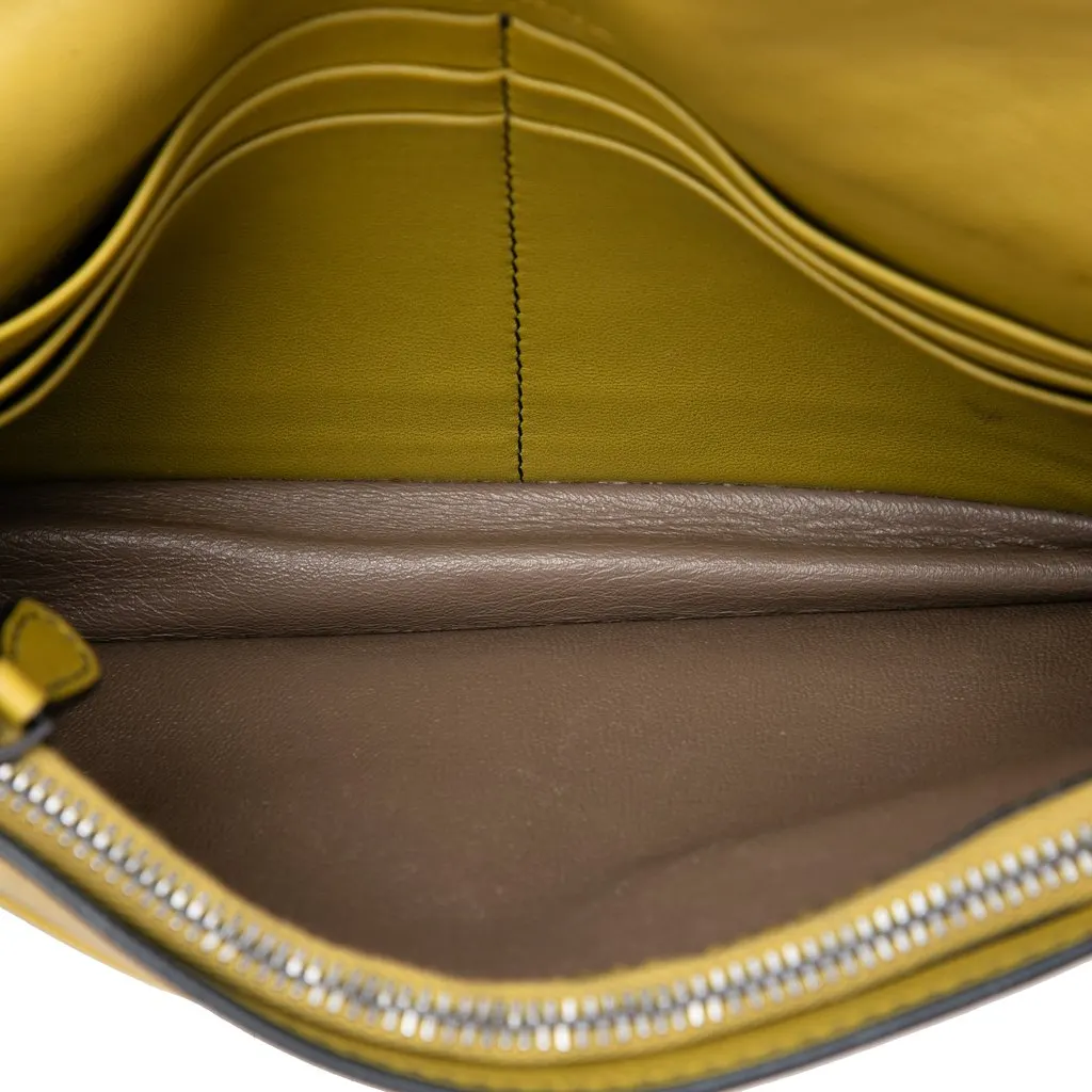 Bottega Veneta Nappa Intrecciato Studded Wallet on Chain Yellow Leather Very good - Model View