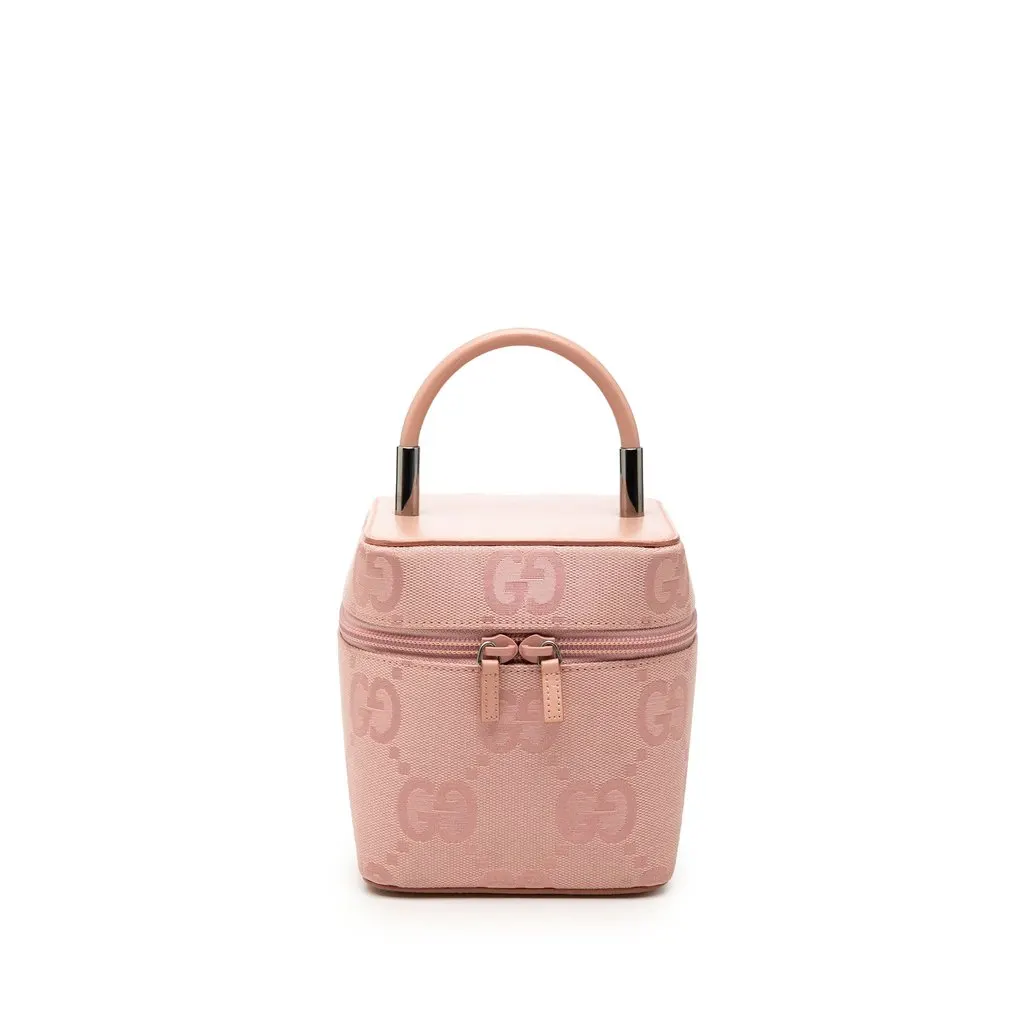 Gucci Mini GG Canvas Vanity Bag Pink Very good - Front View