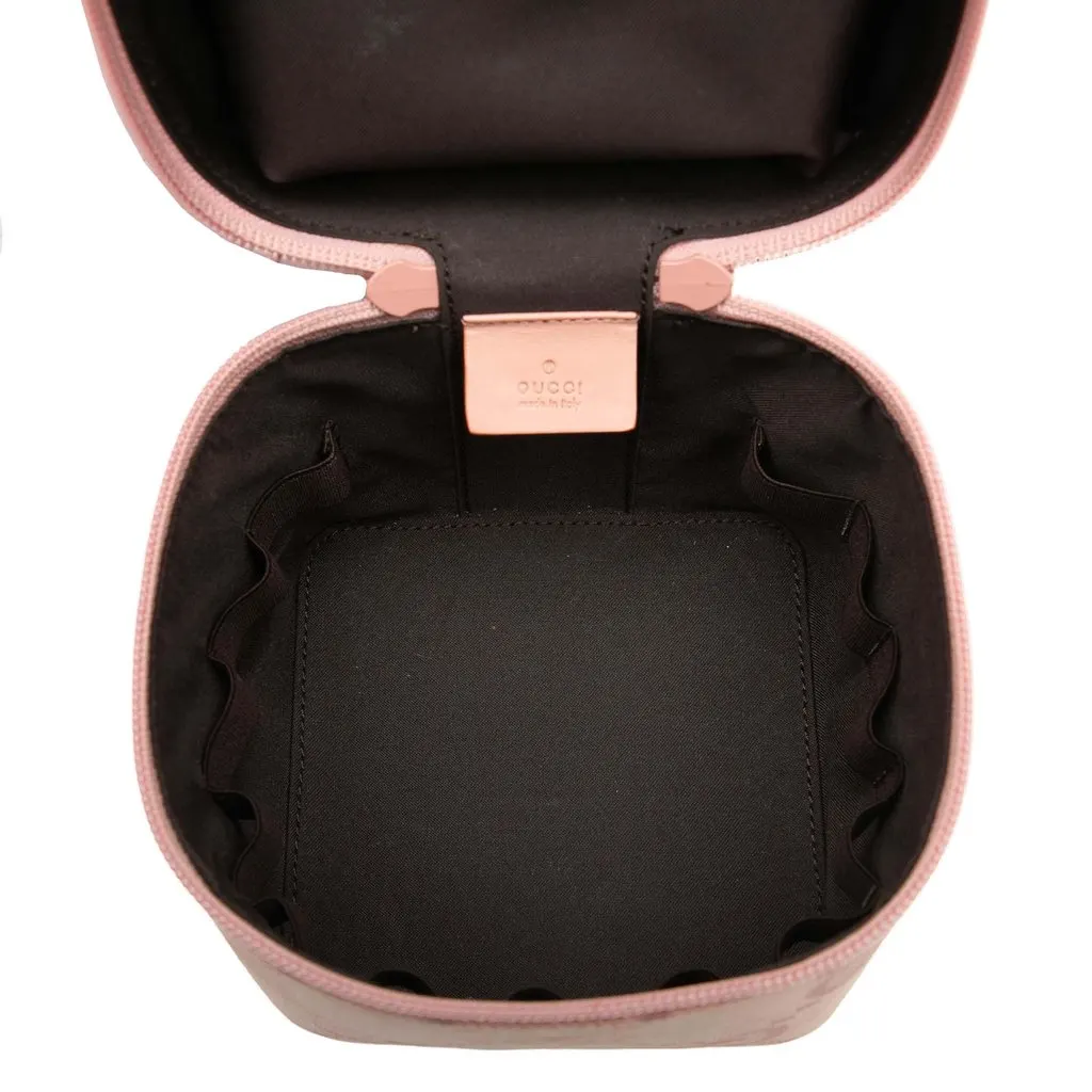 Gucci Mini GG Canvas Vanity Bag Pink Very good - Model View