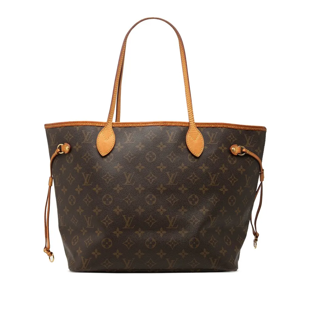 Louis Vuitton Monogram Neverfull MM Brown Very good - Front View