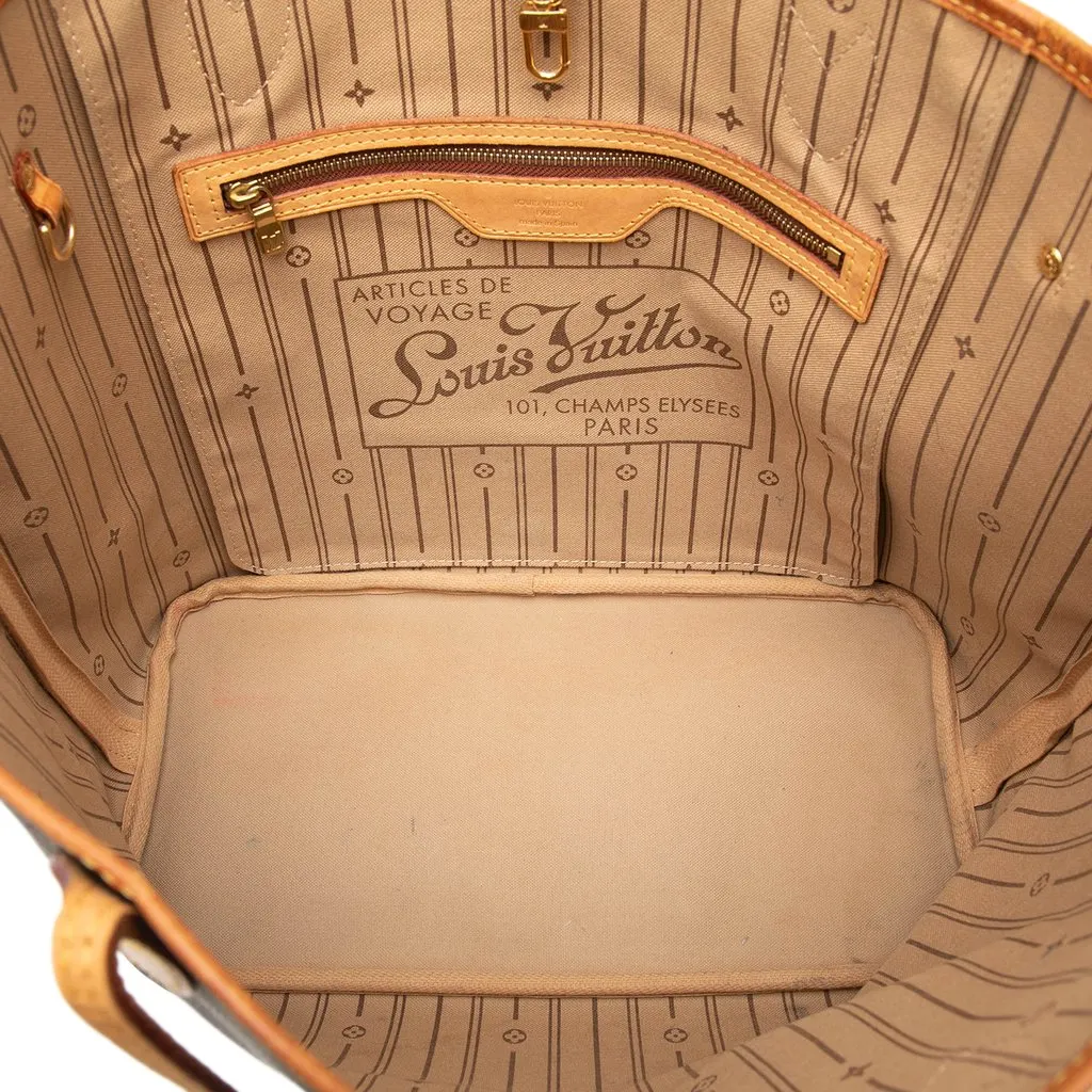 Louis Vuitton Monogram Neverfull MM Brown Very good - Model View