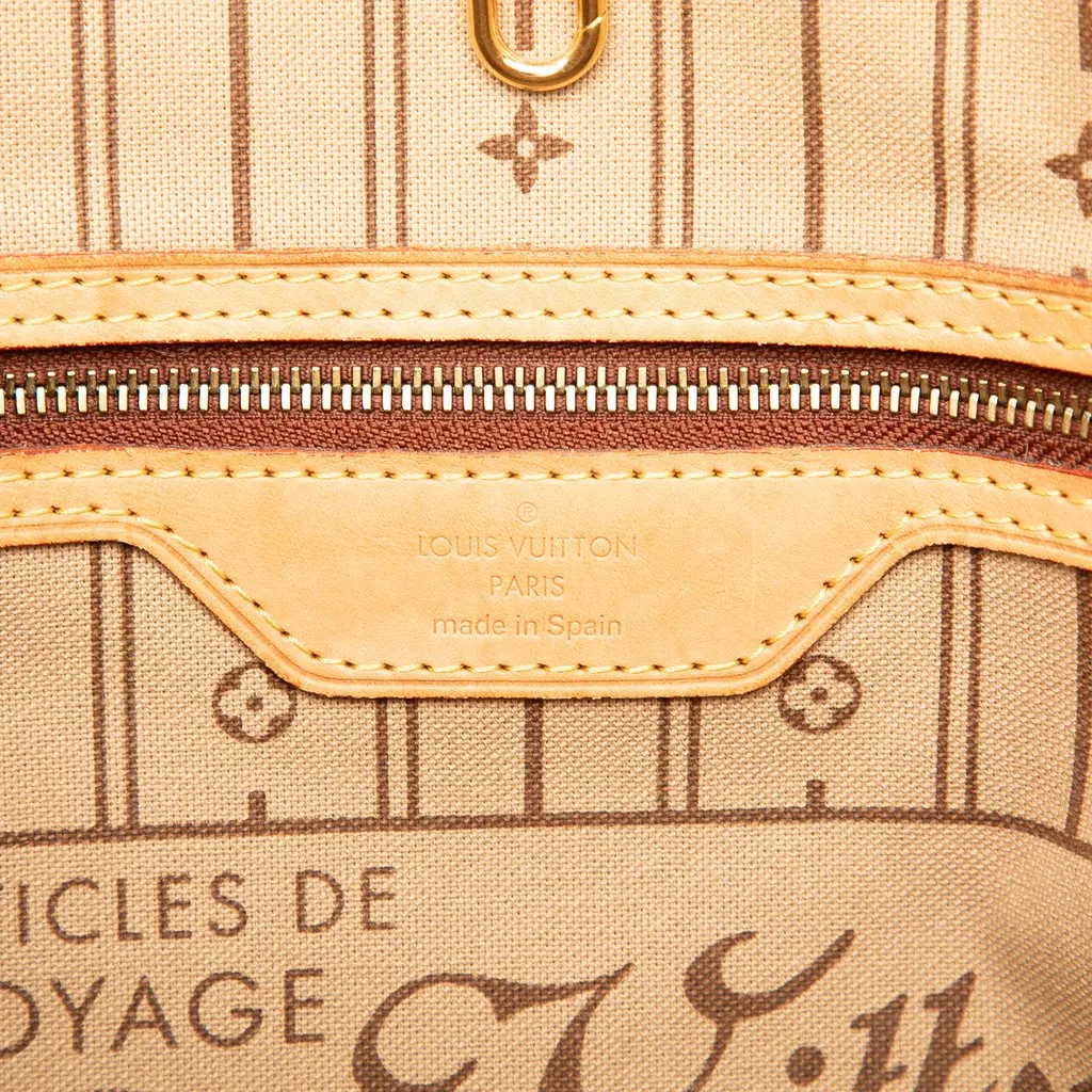 Louis Vuitton Monogram Neverfull MM Brown Very good - Box View