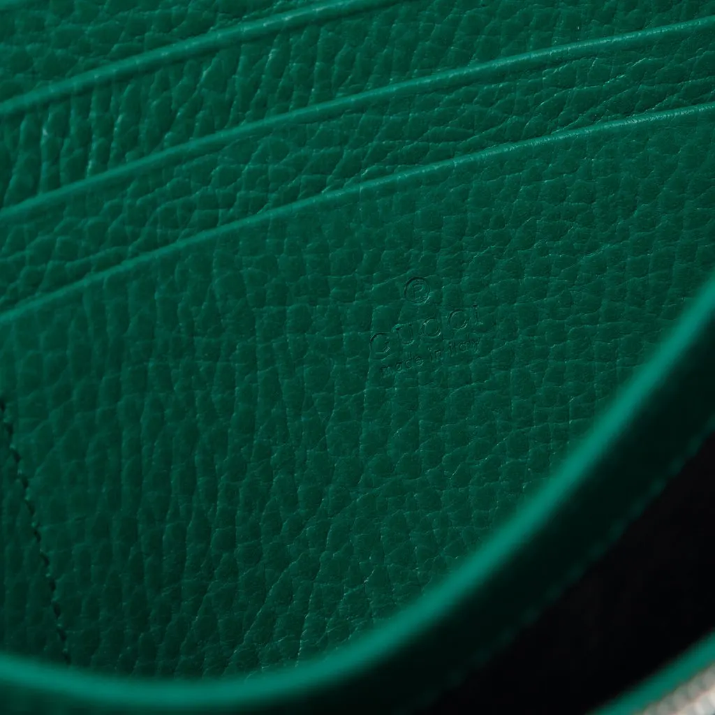 Gucci Calfskin Dionysus Wallet on Chain Green Leather Good - Box View