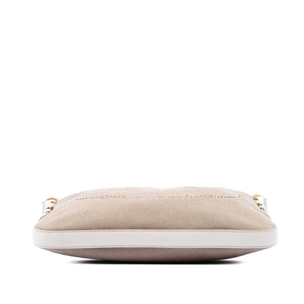 Prada Canvas Canapa Logo Crossbody Beige Very good - Inside View