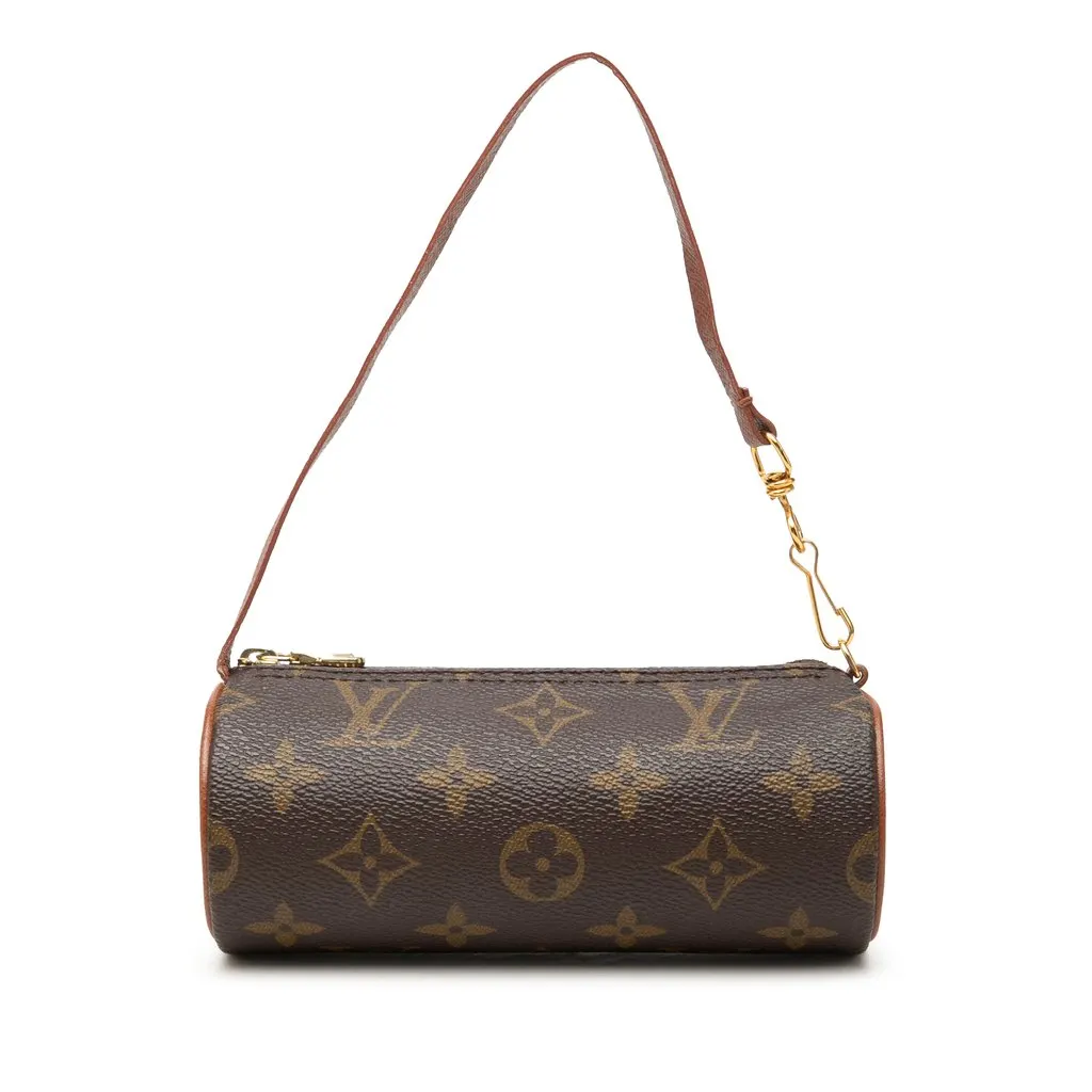 Louis Vuitton Monogram Papillon Pochette Brown Canvas Very good - Front View