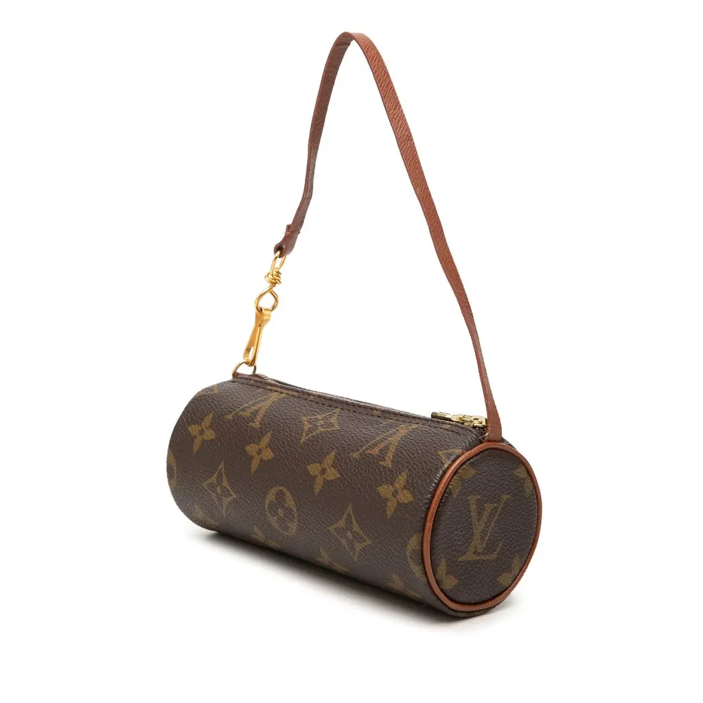 Louis Vuitton Monogram Papillon Pochette Brown Canvas Very good - Back View