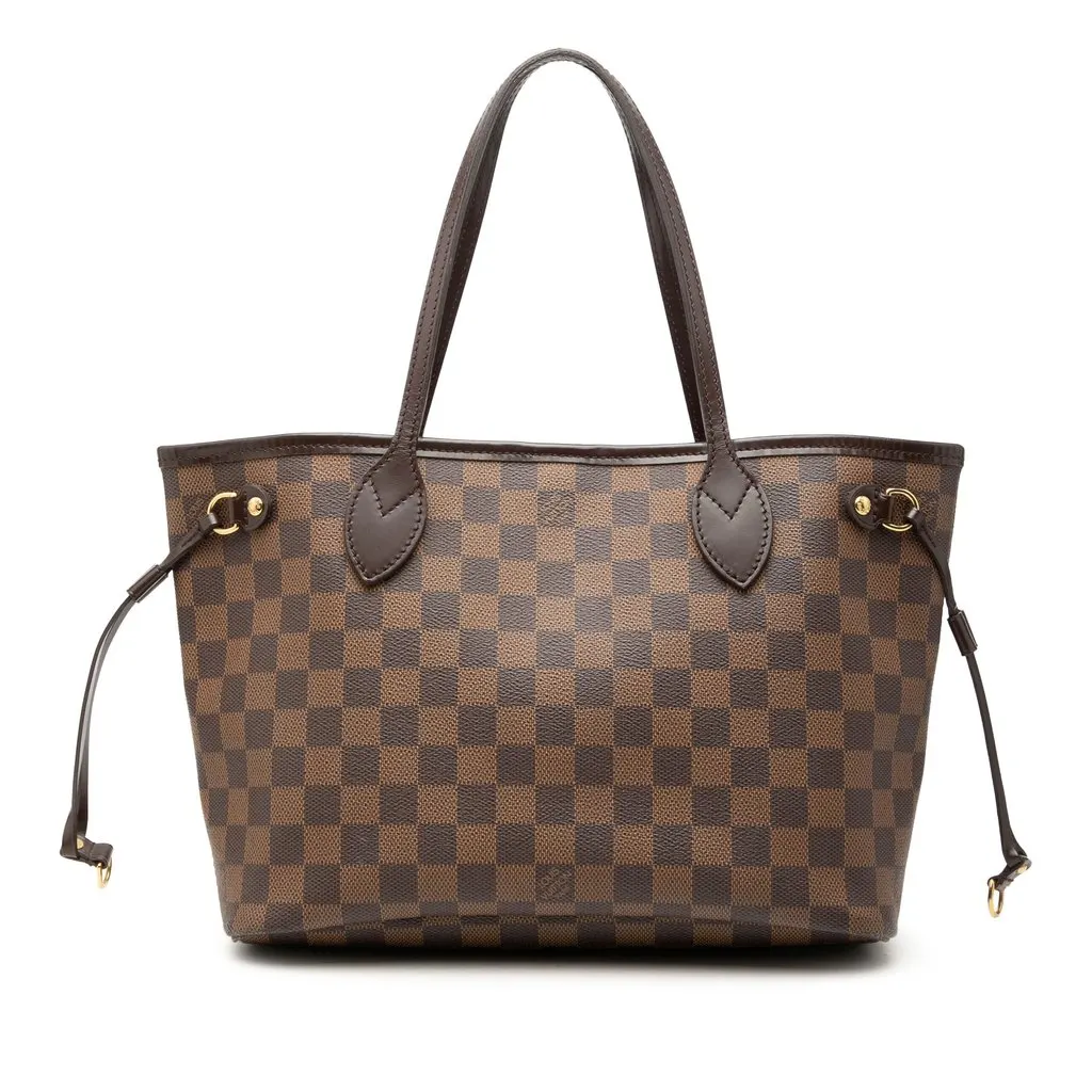 Louis Vuitton Damier Ebene Neverfull PM Brown Very good - Front View