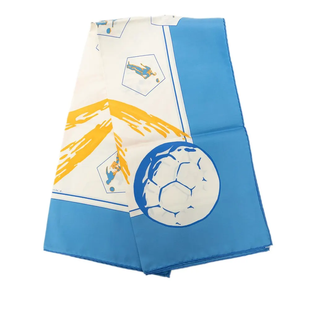 Hermès Vive Les Champions Silk Scarf 90 White Very good - Front View