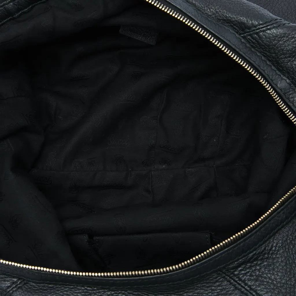 Gucci Grained Calfskin Sienna Hobo Black Leather Very good - Model View