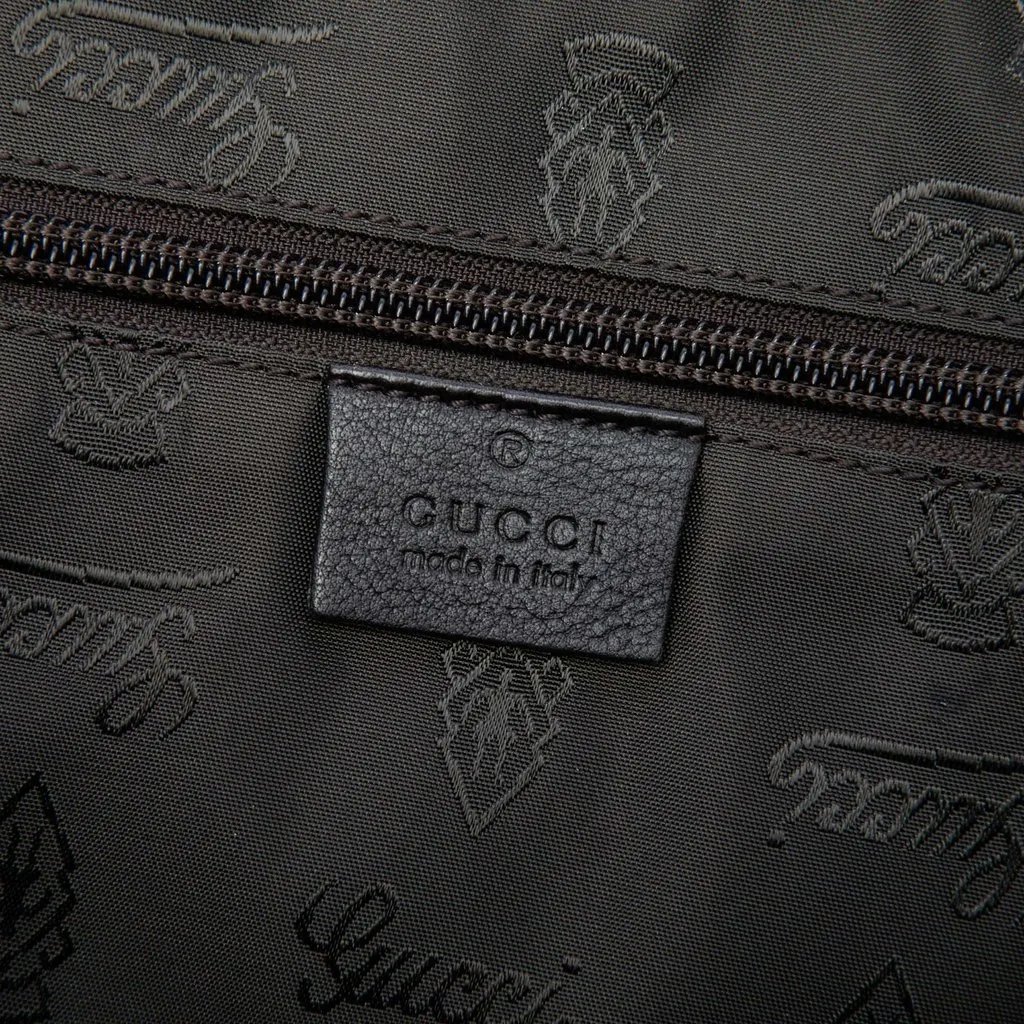 Gucci Guccissima Business Bag Black Leather Very good - Box View