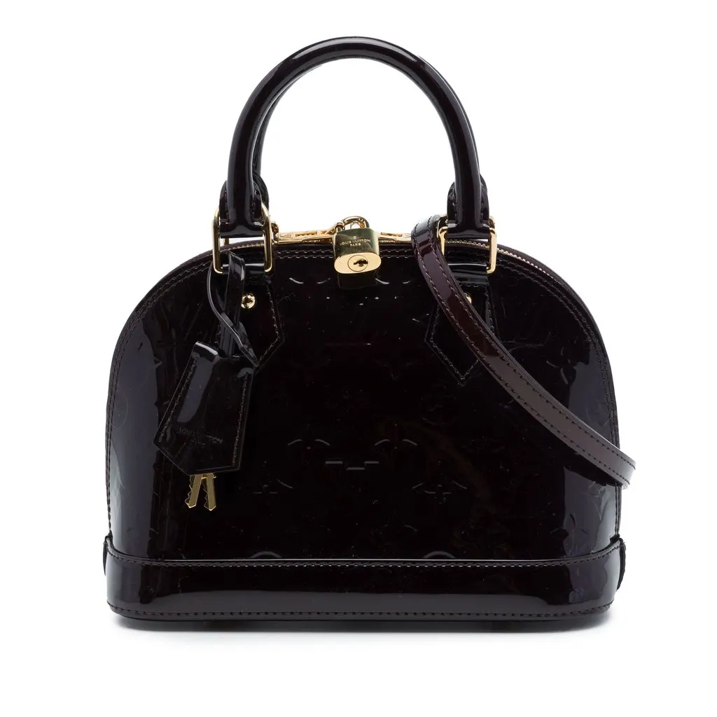 Louis Vuitton Monogram Vernis Alma BB Purple Leather Very good - Front View