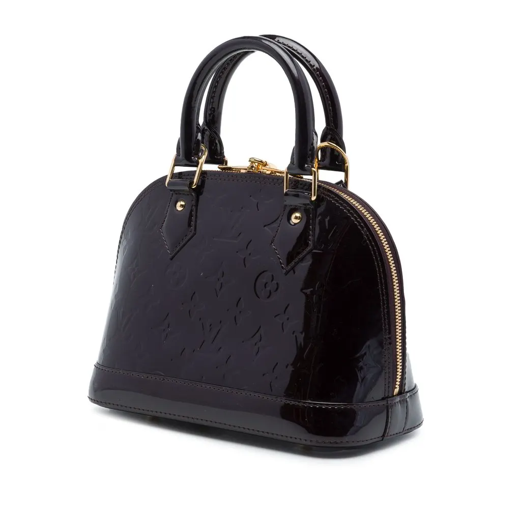 Louis Vuitton Monogram Vernis Alma BB Purple Leather Very good - Back View