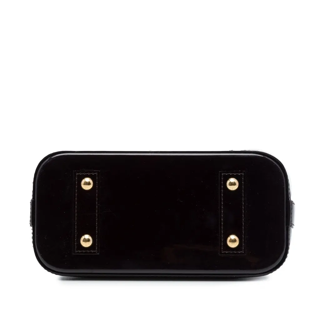 Louis Vuitton Monogram Vernis Alma BB Purple Leather Very good - Inside View