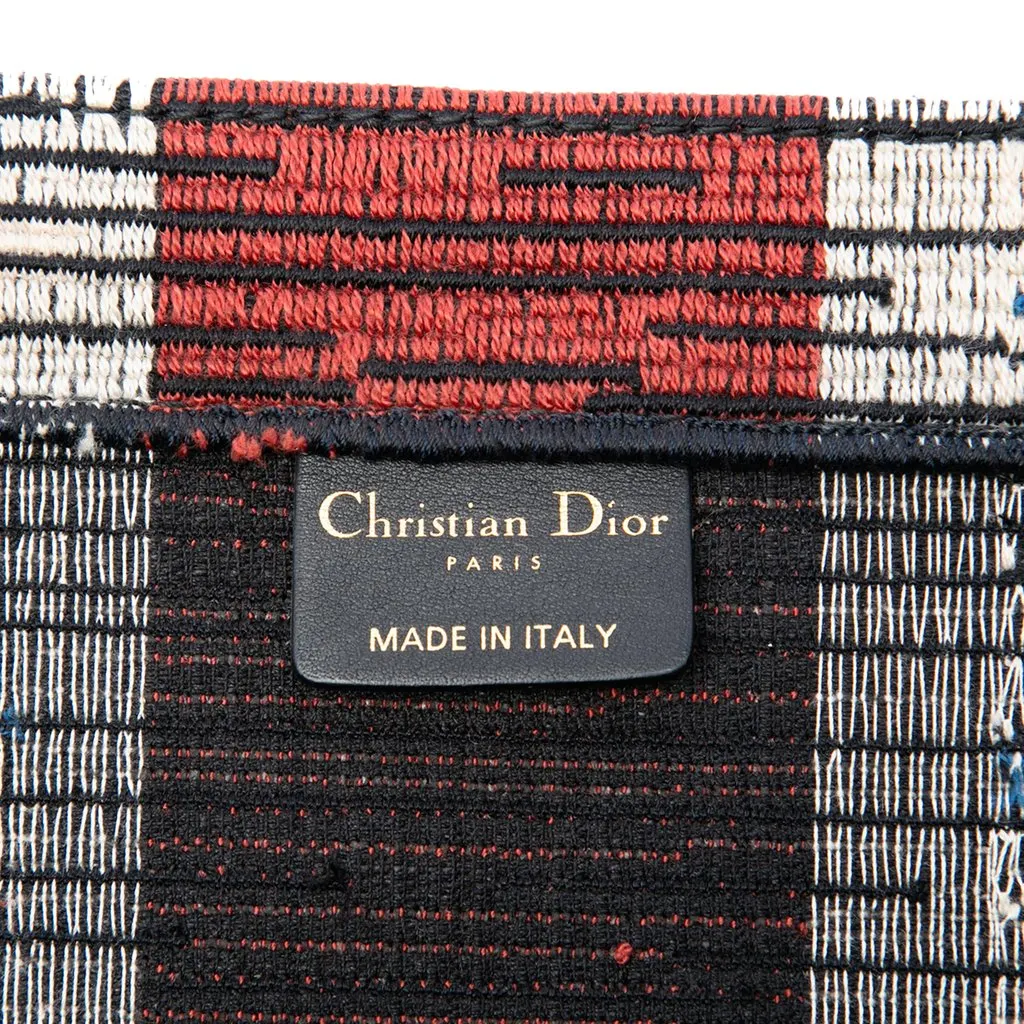 Dior Large Canvas French Flag Book Tote Blue Very good - Box View