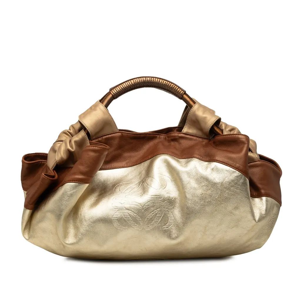 LOEWE Tricolor Nappa Aire Gold Leather Very good - Front View