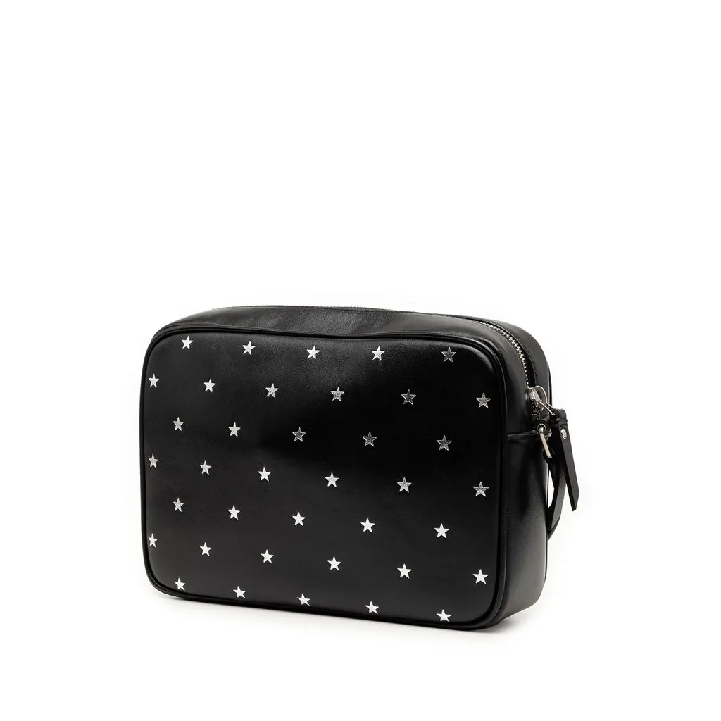 Saint Laurent Calfskin Monogram Star Lou Tassel Camera Bag Black Leather Very good - Back View