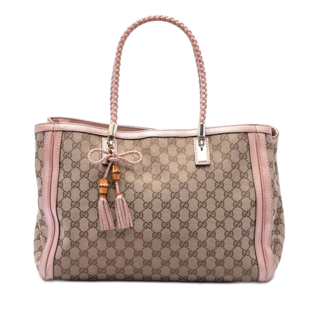 Gucci GG Canvas Bella Tote Beige Very good - Front View